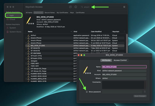 Mac Wifi パスワード ビューア キーチェーン アクセス