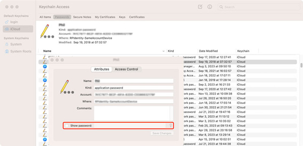 Lihat Kata Laluan Disimpan pada Mac daripada Akses Rantai Kunci