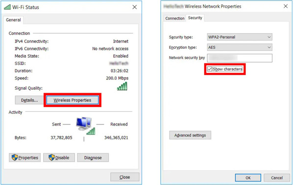 عارض كلمة مرور واي فاي لنظام التشغيل Windows 10 11 8 7