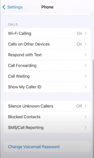 Change Voicemail Password