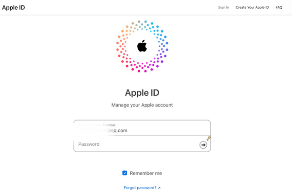 Nulstil Apple ID-adgangskode online