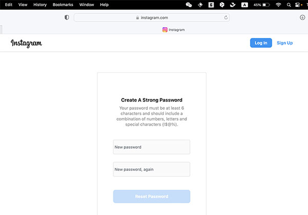 Reset Instagram yang Lupa Kata Sandi