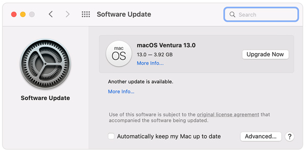 Actualizați MacOS pentru a remedia solicitările de parolă iCloud