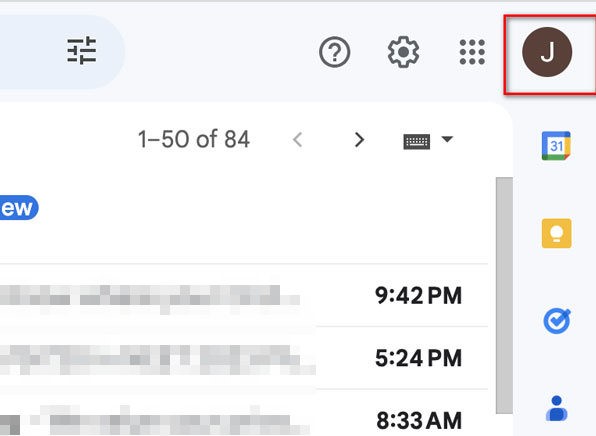 تغيير واجهة Gmail لحساب جوجل