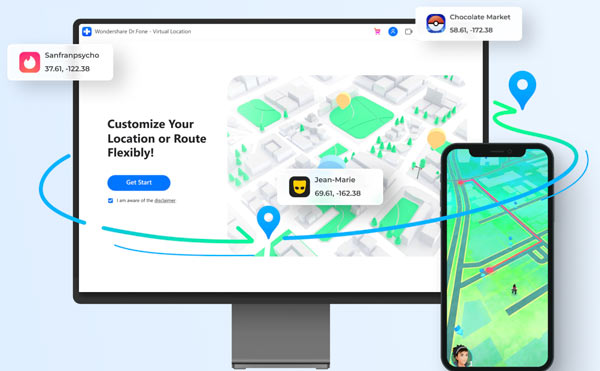 Dr.Fone वर्चुअल लोकेशन