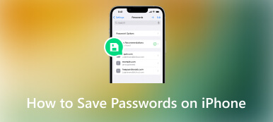 Hvordan lagre passord på iPhone