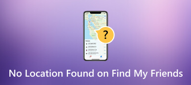 No Location Found on Find My Friends