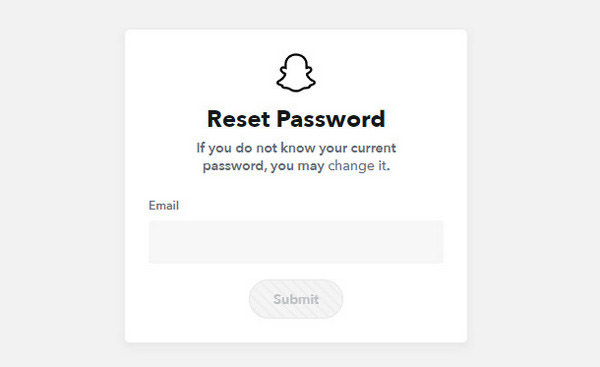 Reset Snapchat Password via Email