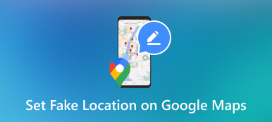 Ställ in falsk plats på Google Maps