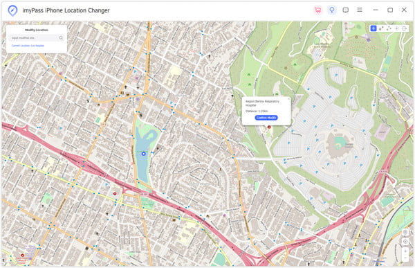 Changer l'emplacement actuel