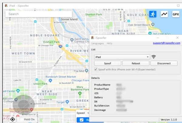 iSpoofer मानचित्र