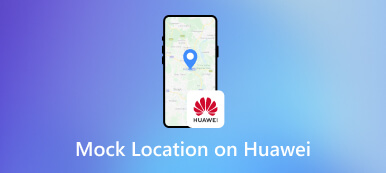 מיקום מדמה ב-Huawei