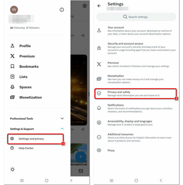 Nastavení Soukromí Bezpečnost