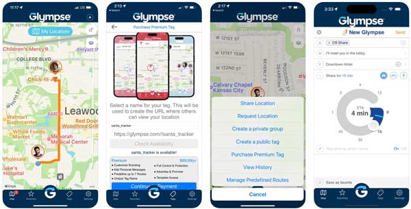Glympse 앱