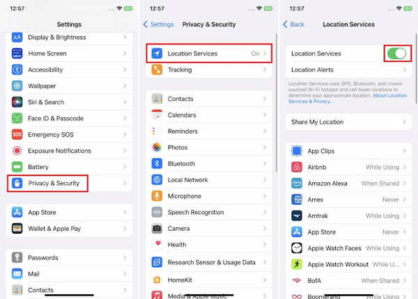 Steps to Turn Off Location on iPhone