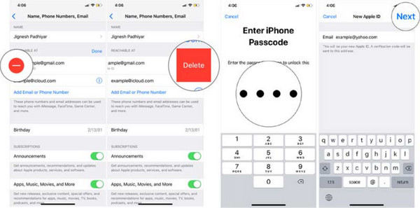 iOS पर Apple ID नाम बदलें