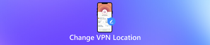 VPN hely módosítása
