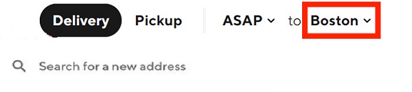 Doordash-websitemenu