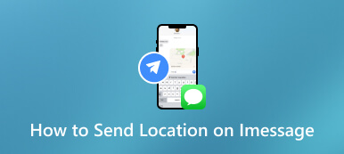 Hvordan sende plassering på iMessage