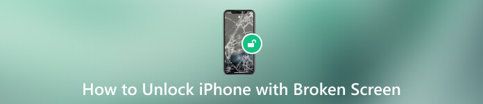 Lås iPhone op med knækket skærm