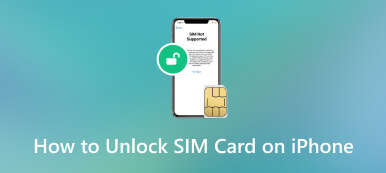 فتح بطاقة Sim على iPhone