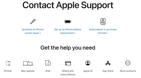 Kontaktujte podporu Apple