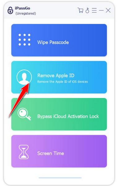 Åbn Fjern Apple ID