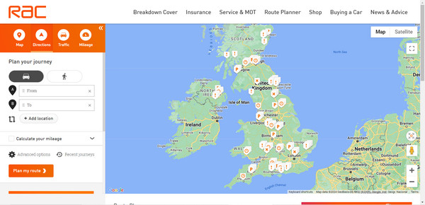 RAC Route Planner