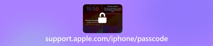 support.apple.com iPhone पासकोड