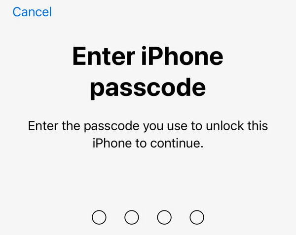 Enter Passcode