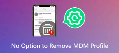 Không có tùy chọn để xóa MDM