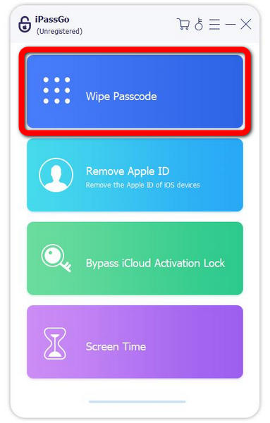 Choose Wipe Passcode