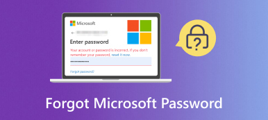 Zapomněli jste heslo Microsoft