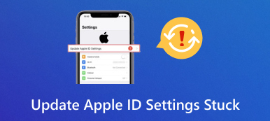 Aktualizace nastavení Apple ID se zasekla