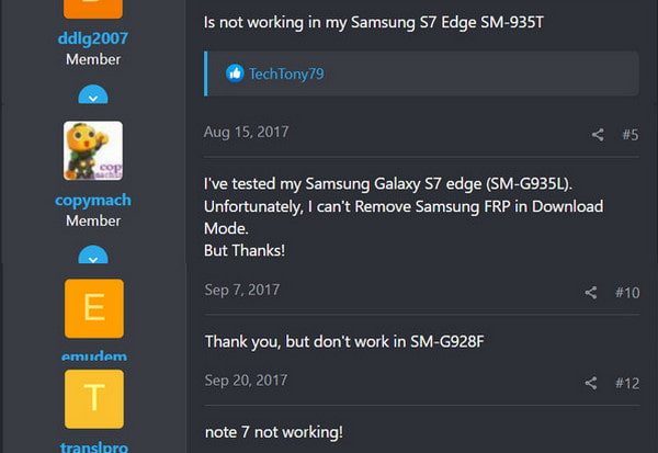 FRP Hijacker Kullanıcı Yorumu Xda
