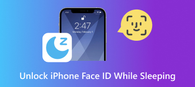 Lås opp iPhone Face ID mens du sover