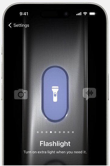 Use Action Button To Turn Off Flashlight