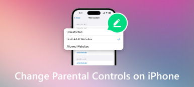 Změňte rodičovskou kontrolu na iPhone