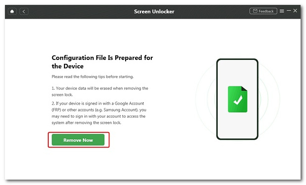 Droidkit スクリーンロック解除ツール 今すぐ削除