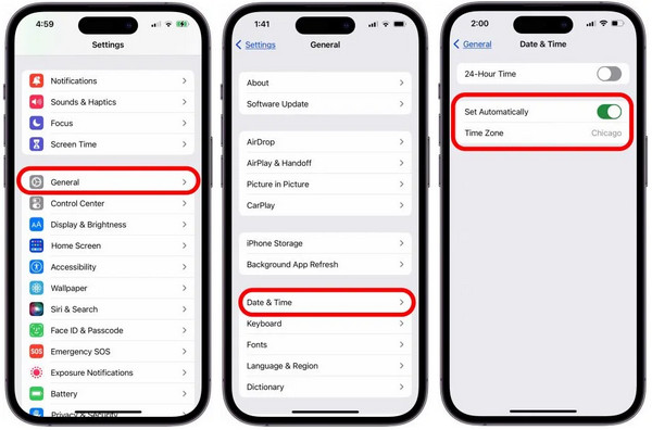Popravite datum i vrijeme u iPhone postavkama