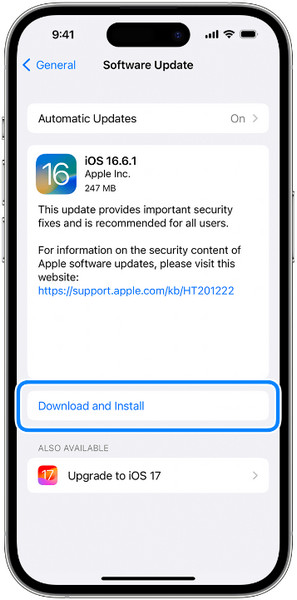 Ažurirajte verziju iOS-a