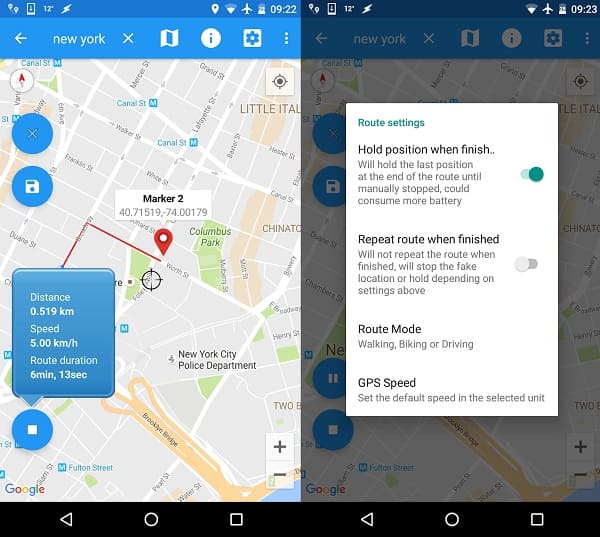 Lažno sučelje za podmetanje GPS lokacije