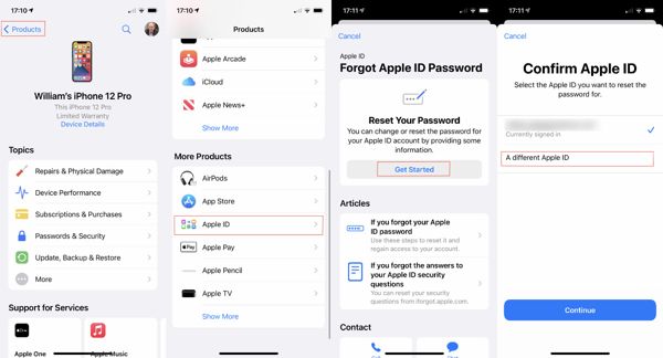 如何重设 Apple ID 密码 Apple 支持