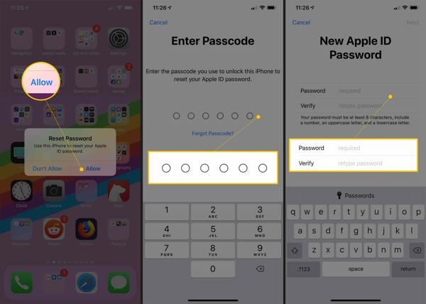 如何重置 Apple ID 密码 受信任的 iPhone