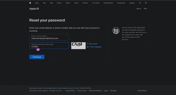 Zapomněli jste Apple ID