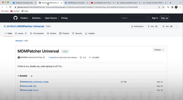 MDMPatcher univerzális Github