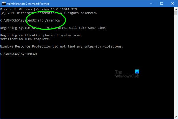 Rulați System File Checker