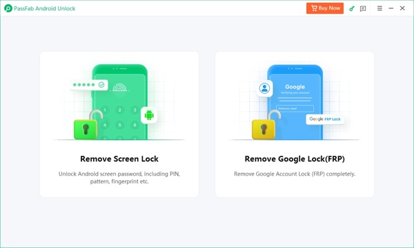 Android Unlock-Hauptseite