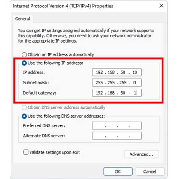 Changer l'adresse IP du Panneau de configuration Windows
