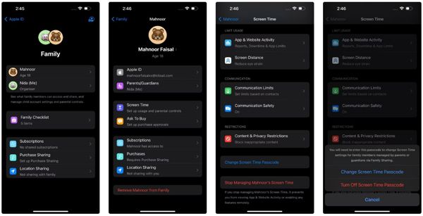 Kod Laluan Masa Skrin Kanak-kanak iPhone